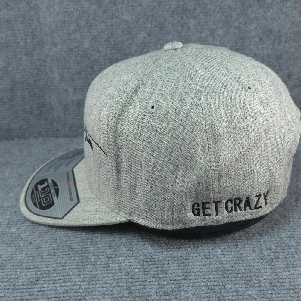 Crazy‎ Mountain Brewery Hat Cap Mens Snapback Gray Craft Beer Party Stout IPA